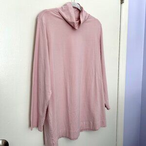 J. Jill Perfect Pima Cotton Turtleneck Tunic in Dusty Pink 2X